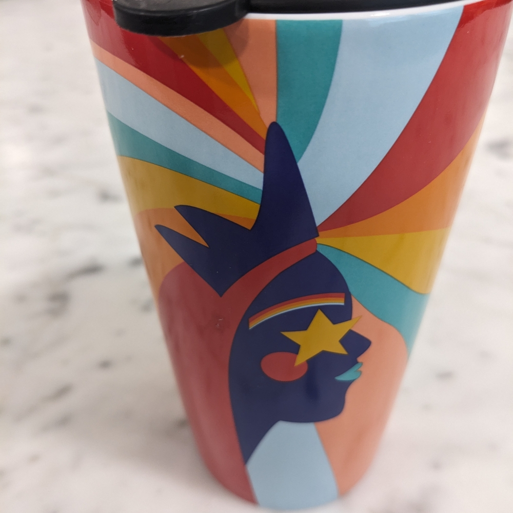 Starbucks 2020 Pride Colorful Abstract Travel Mug